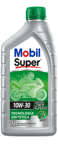 Lubricante Mobil Super Moto 4t Mx 10w30 - 3 Cuartos