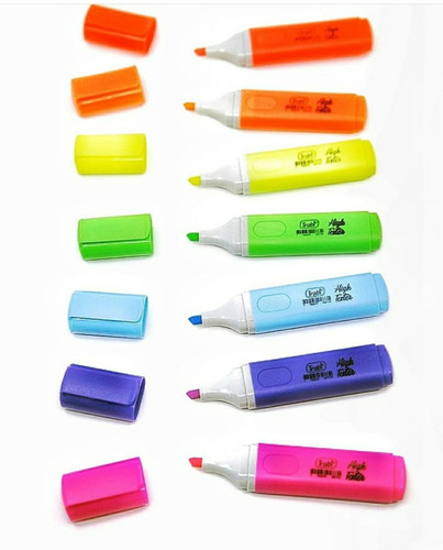 Imagen 2 de 6 de Pack Resaltadores Trabi X8 Colores Intensos Fluo