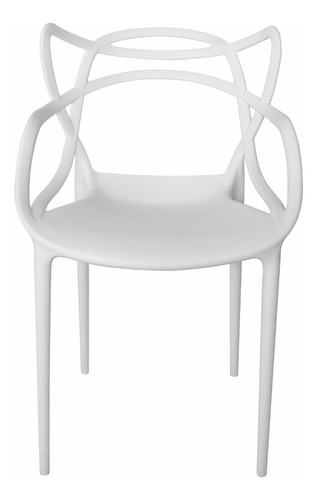 Cadeira de jantar Top Chairs Top Chairs Allegra, estrutura de cor  branco, 10 unidades