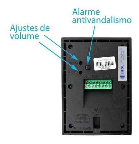 Imagem 3 de 4 de Modulo Externo Video Porteiro Classic S Hdl Com Camera Colorida E Infravermelho