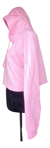 Sudadera Crop Talla M Color Rosa
