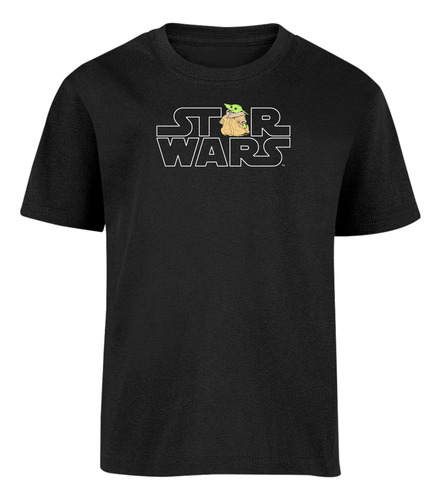 Star Wars Playera Infantil Grogu Logo Star Wars Oficial