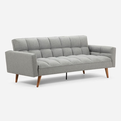 Futon Ajax Plata Color Gris