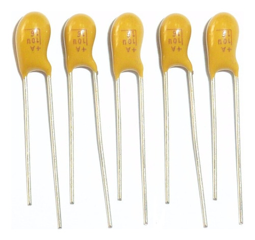 Capacitor Tantalio 10uf  16v Pack X5