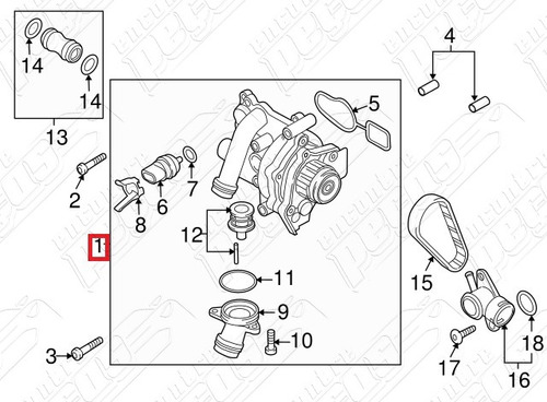 Bomba D'agua Tiguan 2.0tfsi 2012