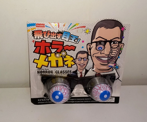 Acessório P/ Fantasia Horror Glasses Olho Mola Japão Lacrado
