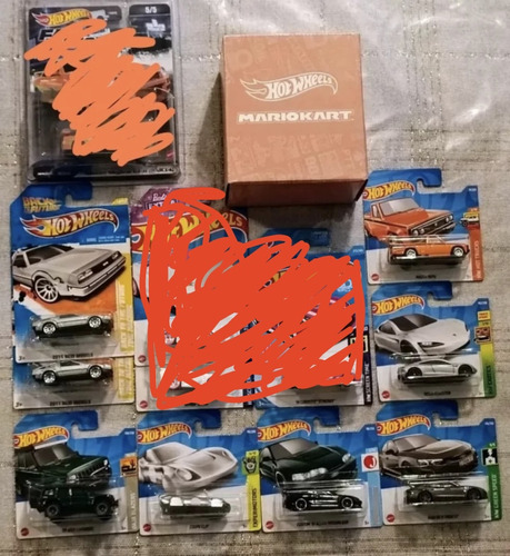 Lote De Hot Wheels, Peach Sdcc, Delorean, Etc 