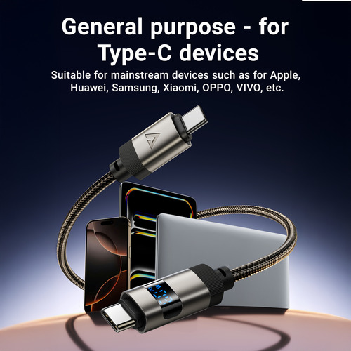 Cable Usb C Acefast C1503 60w Led Zinc Envío Incl.