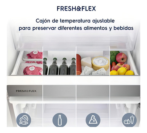 Heladera Refrigerador Electrolux Iq8s Multidoor 581 litros color gris oscuro