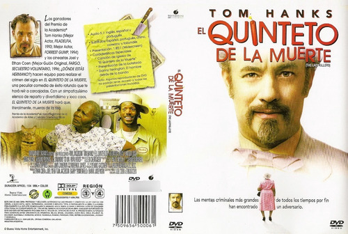 El Quinteto De La Muerte- Tom Kanks- Hermanos Coen Dvd