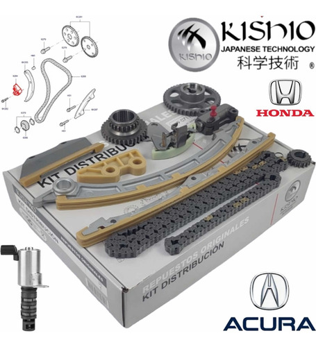 Kit De Distribución Y Valvula Vvt Honda Crosstour 2.4 12-15