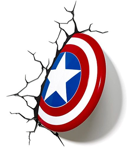 3dlightfx Marvel Avengers Capitan America 3d Deco Light