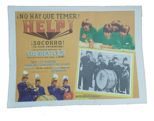 Cartel De Cine Socorro (help) The Beatles