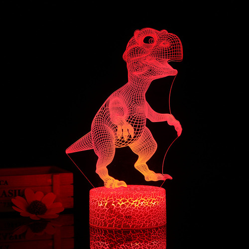 Lámpara Led Nocturna 3d Diaur Con Mando A Distancia Para Dec