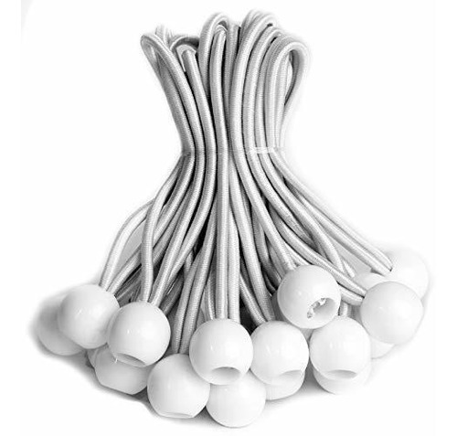 Bolas De Lona Resistentes Blancas De 6 Pulgadas - Pack De 25