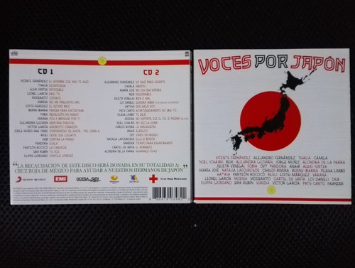 Voces Por Japón Fobia Julieta Yuridia Pandora 2cd`s