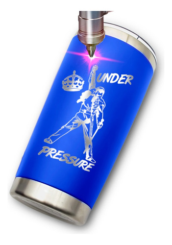 Termo Yite Azul 500 Ml Diseño De Freddie Mercury