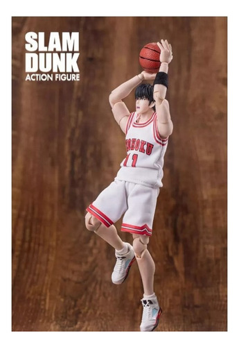 Figura De Kaede Rukawa Slam Dunk Articulada Con Accesorios