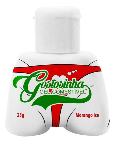 Gostosinha Gel Comestível Para Sexo Oral Hot  Morango Ice