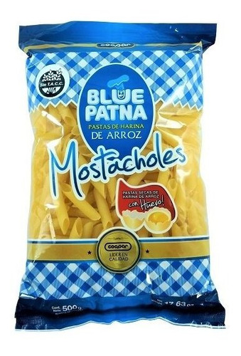 Fideos De Arroz Mostachole Sin Tacc Blue Patna X 500 Gr