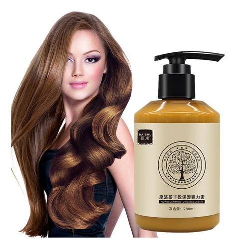 Creme Marroquino De Elasticidade Para Modelagem De Cabelo