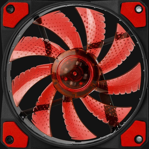 Ventilador Marvo Linea Scorpion Para Case Fn-10 Luz Roja