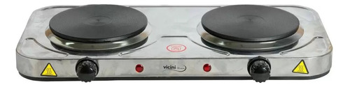 Fogão cooktop elétrica Vicini EPV-857 aço inoxidável 127V