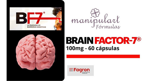 Brain Factor 7 Fagron 100mg 60cps Sabor Sem Sabor