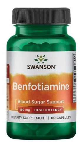 Benfotiamine - Alta Potencia 160 Mg 60 Cápsulas