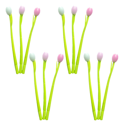 28 Bolígrafos Con Forma De Tulipán Que Cambian De Color, 0,5