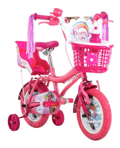 Bicicleta Niña Gw Rin 12  Con Accesorios Princess