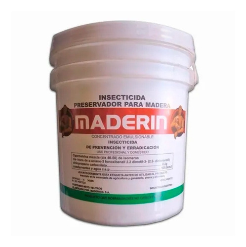 Curador Preservador Insecticida Madera Maderin Al Agua Lt 20