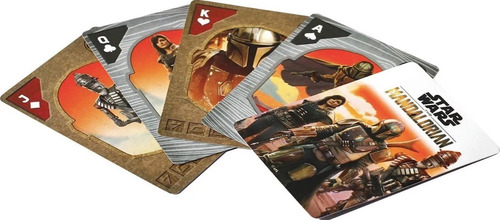 Imagen 2 de 3 de Star Wars The Mandalorian Juego De Cartas Poker