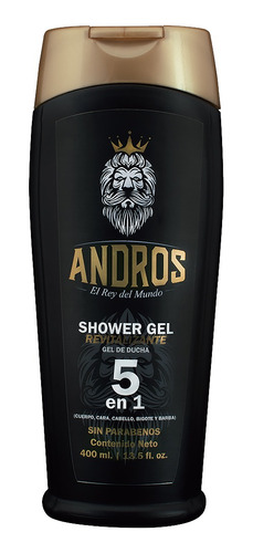 Gel De Ducha Andros 400ml Jabón Líquido Para Hombres Cuerpo