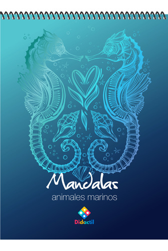 Libro Para Colorear Mándalas De Animales Marinos