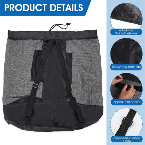 L 2 Pack Extra Large Sports Ball Bag,mesh Soccer Ball