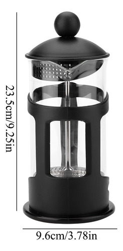 Cafetera Portátil De Vidrio De Acero Inoxidable