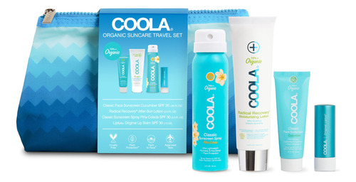 Coola Protector Solar Orgnico Y Blsamo Labial Spf 30, Kit De