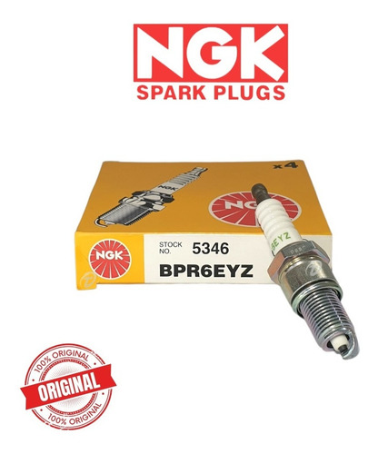Imagen 2 de 5 de Bujia Fiat Idea Palio Siena Punto 1.8 8v Ngk Origina Bpr6eyz