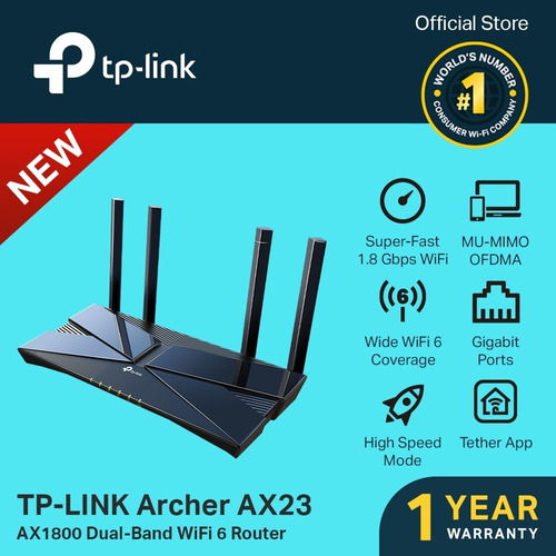 Router Tp-link Wifi 6 Archer Ax23 Ax1800 Dual Band Gigabit W