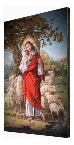 comprar Cuadro De Jesus Buen Pastor - Imágenes Religiosas 