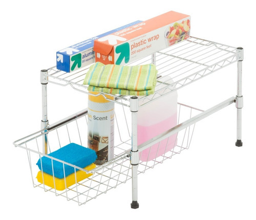 Estante Organizador Ajustable De Acero Honey Can Do Color Blanco