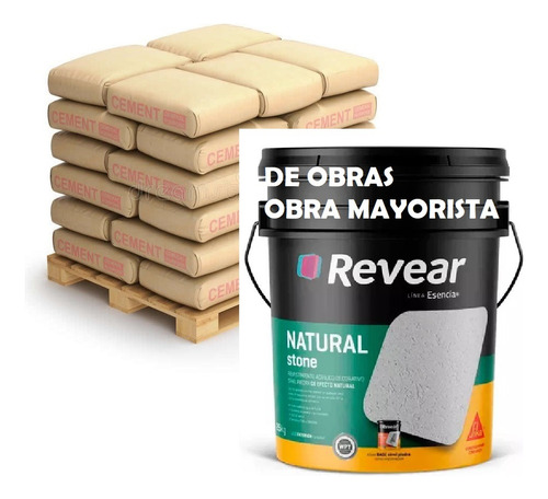 Revear Natural Stone 25kg  Presupuesto Mayorista