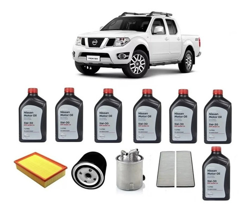 Kit Troca De Óleo 5w30 Nissan Frontier 2.5 Diesel Após 2012