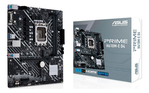 Placa-mãe Asus Prime H610m-e D4, Intel Lga 1700, Matx, Ddr4