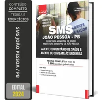 Comprar Apostila Sms João Pessoa Pb - Apostila Sms João Pessoa Pb - Acs E Ace - Agente Comunitário De Saúde E Agente De Combate Às Endemias
