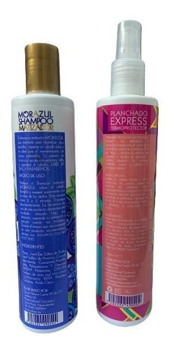 Kit Termoprotector Nekane + Shampoo Matizador Mora Azul