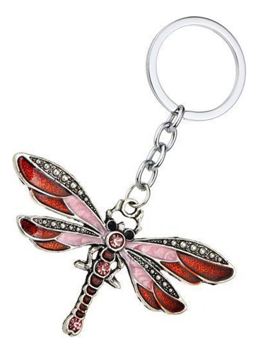 Llavero Con Forma De Mariposa Brillante Con Detalles En Cris