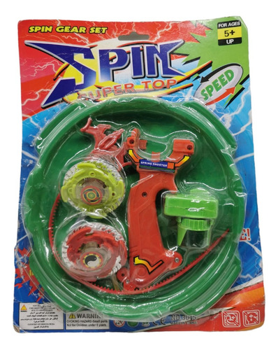 Trompo Spin Set Super Top 3045 Color Verde