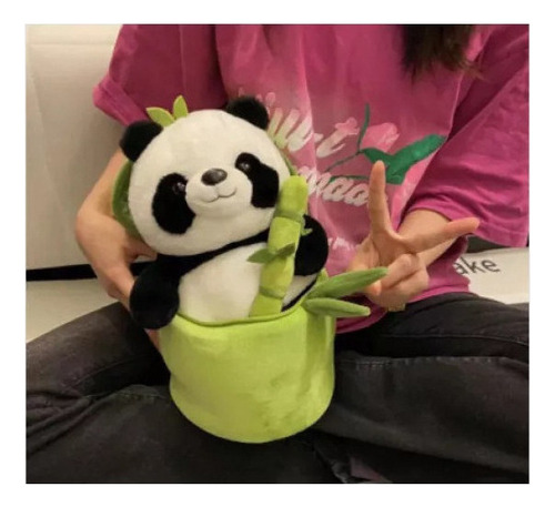 Mz 25 De De Mu?eco Peluche Cm Color Panda Tubo En BambĂș De N